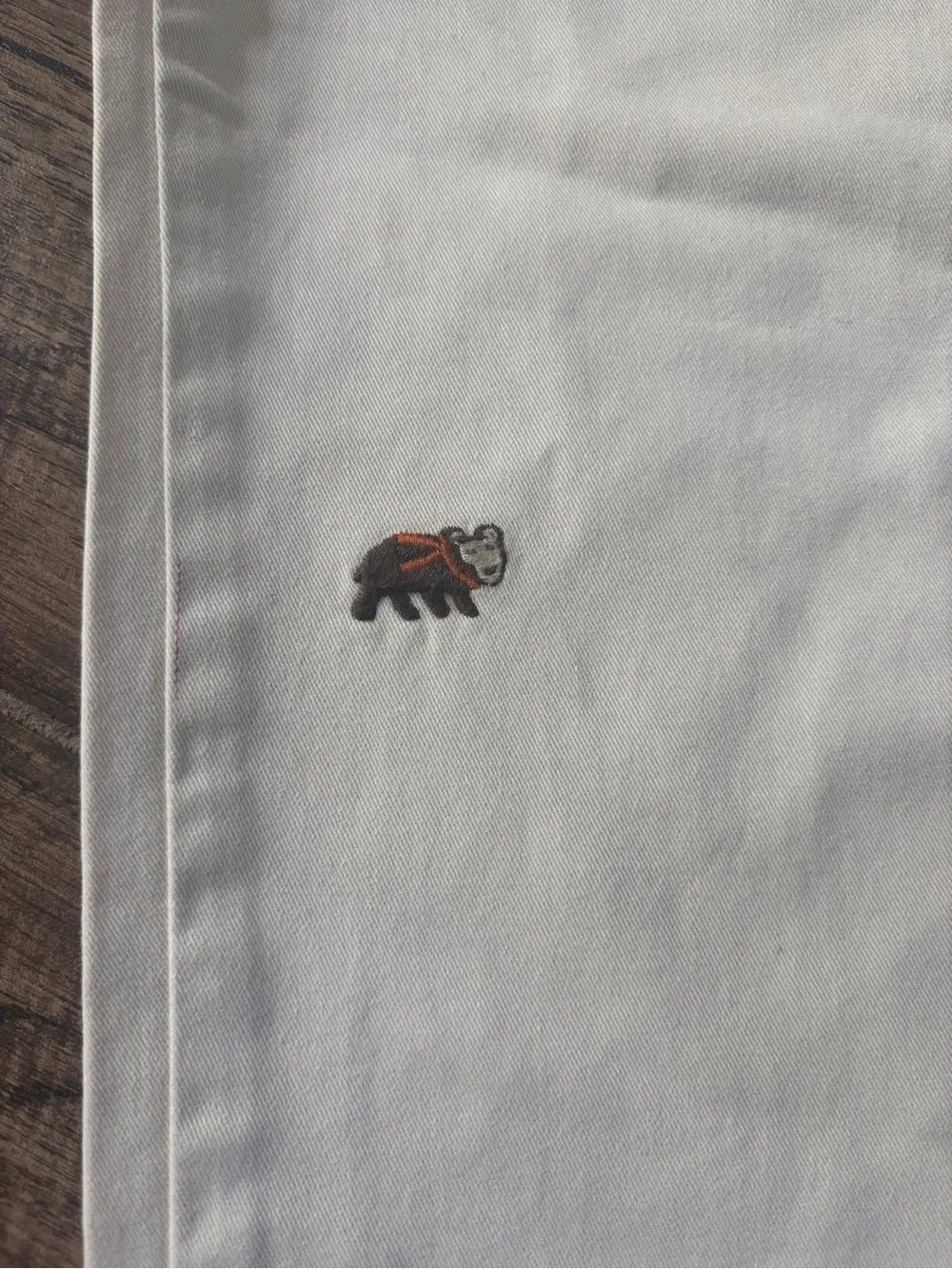 Gymboree Cream Pants with Embroidered Bears